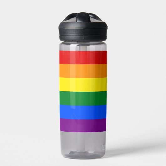 Rainbow Flag Flasche, Stolz, LGBT Trinkflasche (Vorderseite)