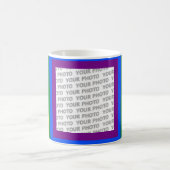 RAINBOW FLAG FRAME + Ihr Zeichen oder Bild Kaffeetasse (Mittel)