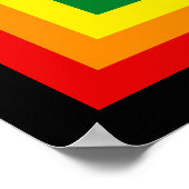 RAINBOW FLAG FRAME + Ihr Zeichen oder Bild Poster (Ecke)
