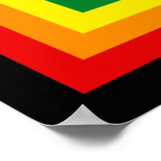 RAINBOW FLAG FRAME + Ihr Zeichen oder Bild Poster (Ecke)