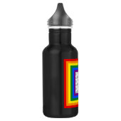 RAINBOW FLAG FRAME + Ihr Zeichen oder Bild Trinkflasche (Links)