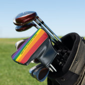 Rainbow-Flag für benutzerdefinierten Text Golf Headcover (In Situ)