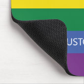 Rainbow-Flag für benutzerdefinierten Text Mousepad (Ecke)