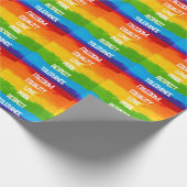 Rainbow Flag Gay Lesbian LGBT Geschenkpapier (Ecke)