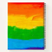 Rainbow Flag Gay Lesbian LGBT Notebook - Prix Notizblock (Rückseite)