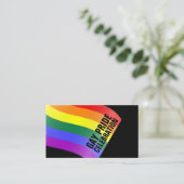 Rainbow Flag, Gay Pride Celebration Einladungskart Begleitkarte (Stehend Vorderseite)