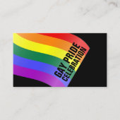 Rainbow Flag, Gay Pride Celebration Einladungskart Begleitkarte (Vorderseite)