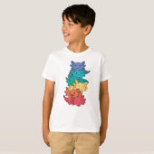 Rainbow Flag Gay Pride Lgbtq Axolotl T-Shirt (Vorne ganz)