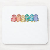 Rainbow Flag Gay Pride Lgbtq Penguin Niedlicher Pi Mousepad (Vorne)