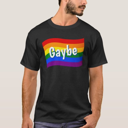 Rainbow Flag Gaybe Kind homosexueller Eltern T-Shirt (Vorderseite)