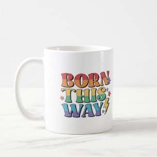 RAINBOW FLAG GEBOREN DIESE ART RETRO ÄSTHETIK '80 KAFFEETASSE
