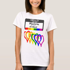 Rainbow Flag Hörer Matron of Ehrenname Abzeichen T-Shirt