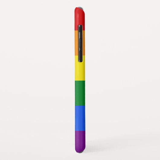 Rainbow Flag individuelle Name Case-Mate iPhone Hülle (Hinten/Links)