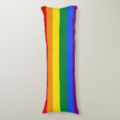 Rainbow Flag Kissen (Vorderseite Vertikal)
