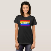 Rainbow Flag Latino Latina Gay Pride LGBT T-Shirt (Vorne ganz)