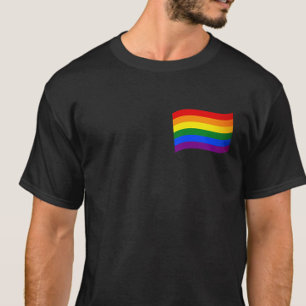 Rainbow Flag LGBT LGBTQ Gay Pride Elegant T-Shirt