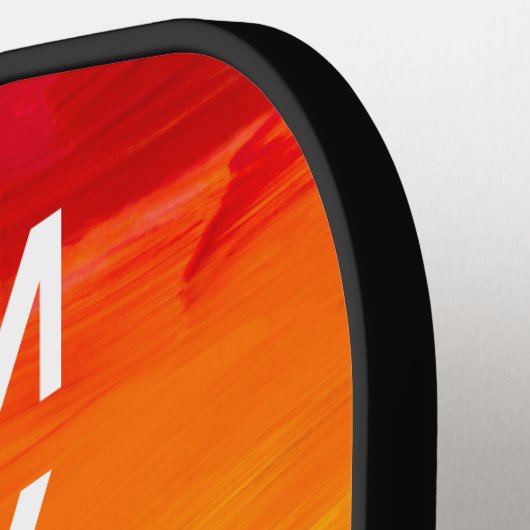 Rainbow Flag LGBTQ Pickleball Paddle - Inklusiv (Linke Seite)