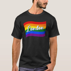 Rainbow Flag London British UK Gay Pride LGBT T-Shirt