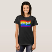 Rainbow Flag New York Gay Pride LGBT LGBTQ T-Shirt (Vorne ganz)