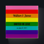 Rainbow Flag Original 8 Streifen LGBT Gay Wedding Briefbeschwerer<br><div class="desc">Paperweight,  Gay Marriage Rainbow Gay Pride LGBT Original 8 Streifen Flag Einziges Hochzeitsgeschenk mit individuellem Text: Einstimmig in Liebe,  Namenspapel hinzufügen,  Datum und Text Rainbow Gay Pride LGBT Original 8 Streifen Flag,  Original 8-Streifen Version von Gilbert Baker 1978,  Sie können alle Texte ändern oder löschen</div>