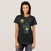 Rainbow Flag Penguin Cute Gay Pride Ally LGBTQ Mon T-Shirt (Vorne ganz)