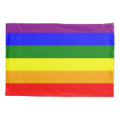 Rainbow Flag Pillowcase Kissenbezug (Rückseite)