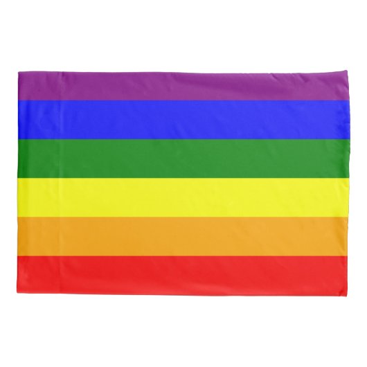 Rainbow Flag Pillowcase Kissenbezug (Rückseite)