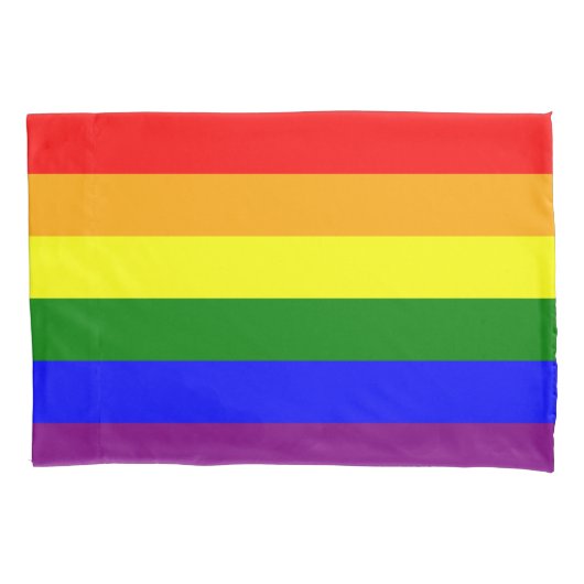 Rainbow Flag Pillowcase Kissenbezug (Vorderseite)