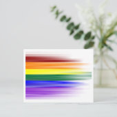 Rainbow Flag Postkarte (Stehend Vorderseite)