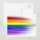 Rainbow Flag Postkarte (Vorne/Hinten)