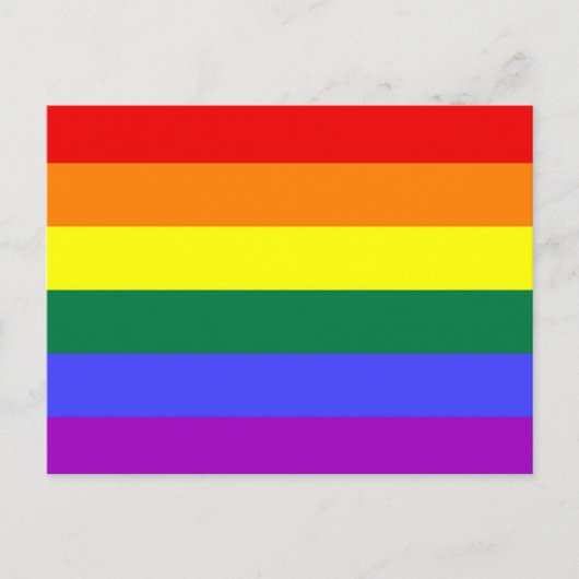 Rainbow-Flag Postkarte (Vorderseite)