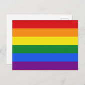 Rainbow-Flag-Postkarte Postkarte (Vorne/Hinten)