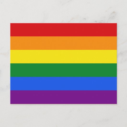 Rainbow-Flag-Postkarte Postkarte (Vorderseite)