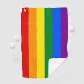 Rainbow Flag & Priade Parade Golf / LGBT Community Golfhandtuch (Insitu)