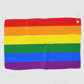 Rainbow Flag & Priade Parade Golf / LGBT Community Golfhandtuch (Horizontal)