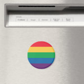 Rainbow Flag Pride Button Magnet (In Situ (Geschirrspüler))