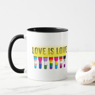 Rainbow Flag Pride Flashlights Shine A Light: Lieb Tasse