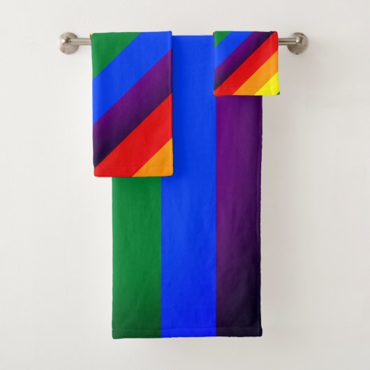 Rainbow Flag & Pride, LGBT Community/Britische Fla Badhandtuch Set (Insitu)