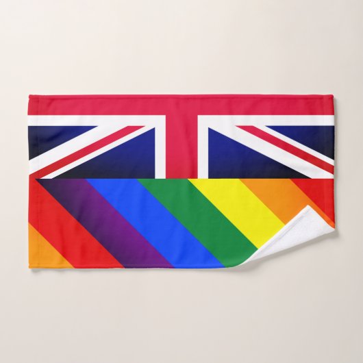Rainbow Flag & Pride, LGBT Community/Britische Fla Badhandtuch Set (Handtuch)