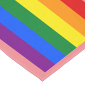 Rainbow Flag & Pride, LGBT-Community/Streifen-Flag Kurzer Tischläufer (Ecke)