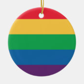 Rainbow Flag Pride Ornament (Vorne)