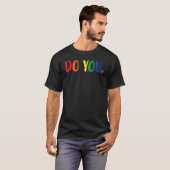 Rainbow Flag Prith Month Straight Gay T-Shirt (Vorne ganz)
