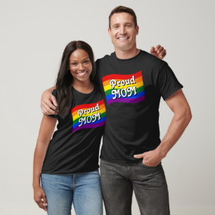 Rainbow Flag Proud Mama PFLAG stolze LGBTQ T-Shirt