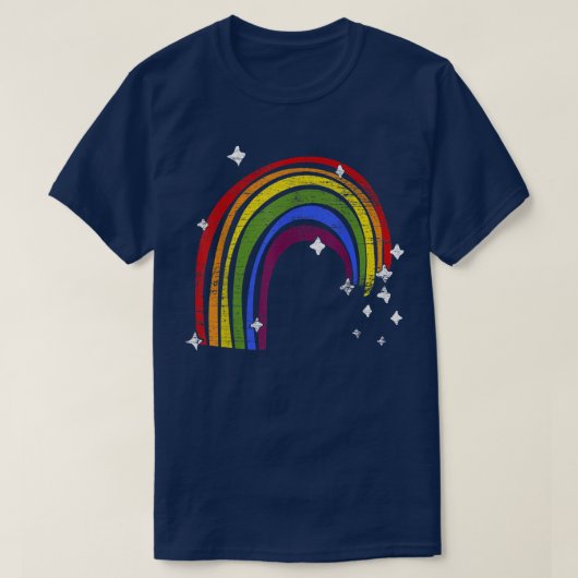 Rainbow Flag Rainbow Gay Pride Monat Que LGBTQ T T-Shirt (Design vorne)