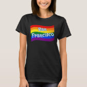 Rainbow Flag San Francisco Gay Pride LGBT LGBTQ T-Shirt (Vorderseite)