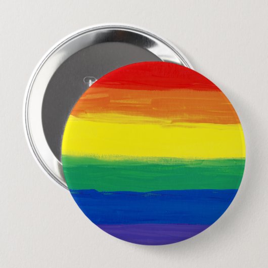 RAINBOW FLAG SQUARE ÖL PAAR BUTTON (Vorne & Hinten)