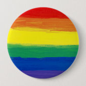RAINBOW FLAG SQUARE ÖL PAAR BUTTON (Vorderseite)