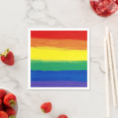 RAINBOW FLAG SQUARE ÖL PAAR SERVIETTE (Beispiel)