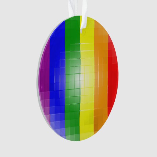 RAINBOW FLAG SQUARE TITEL ORNAMENT (Vorderseite)