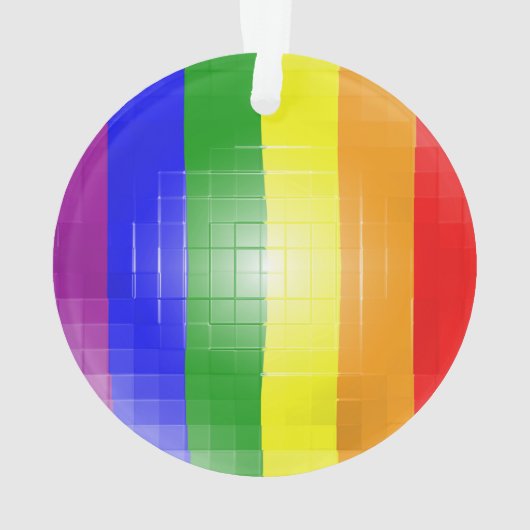 RAINBOW FLAG SQUARE TITEL ORNAMENT (Rückseite)